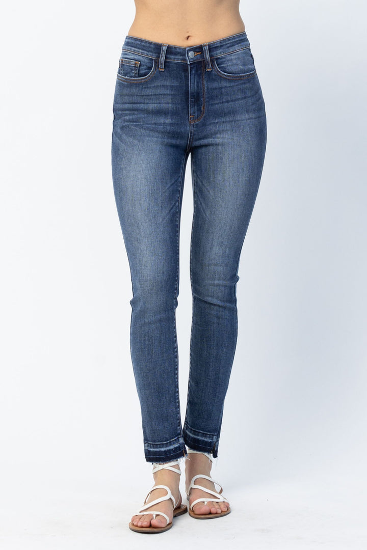 Judy Blue High Waist Skinny With Side Slit *FINAL SALE*