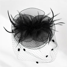 Load image into Gallery viewer, Feather Flower Fascinator Headband *FINAL SALE*
