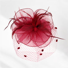 Load image into Gallery viewer, Feather Flower Fascinator Headband *FINAL SALE*
