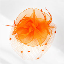 Load image into Gallery viewer, Feather Flower Fascinator Headband *FINAL SALE*
