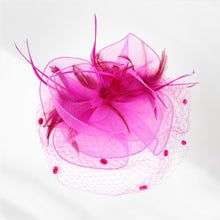 Load image into Gallery viewer, Feather Flower Fascinator Headband *FINAL SALE*
