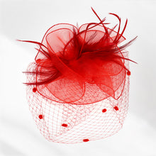 Load image into Gallery viewer, Feather Flower Fascinator Headband *FINAL SALE*
