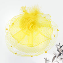 Load image into Gallery viewer, Flower Mesh Vail Fascinator Headband *FINAL SALE *
