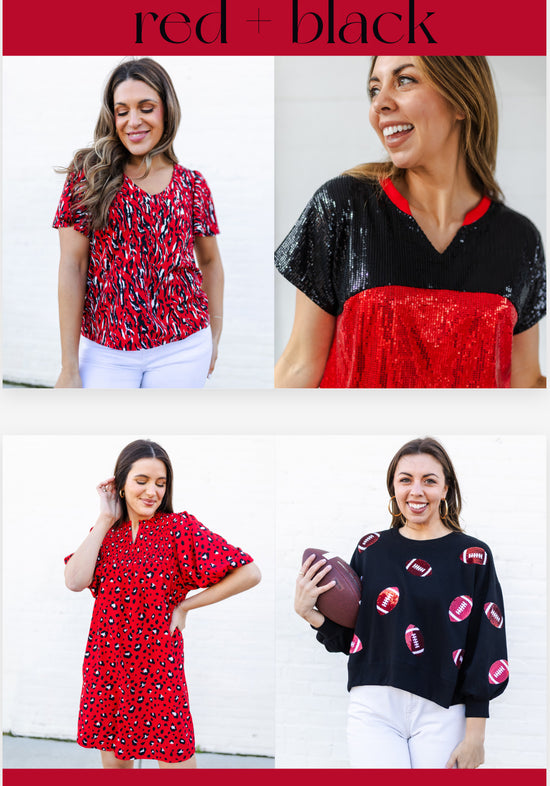 Diane Sequin Gameday Top *FINAL SALE*