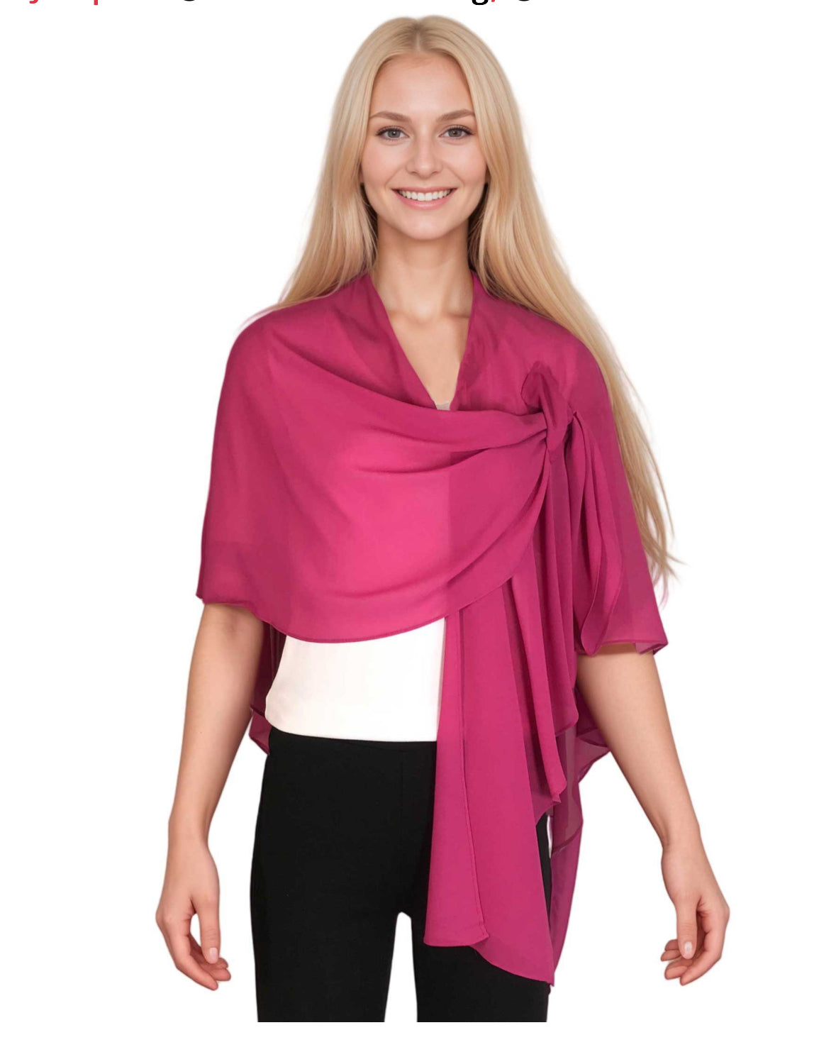 Georgette Pull Through Loop Wrap