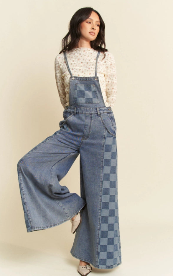 Checkered Overalls