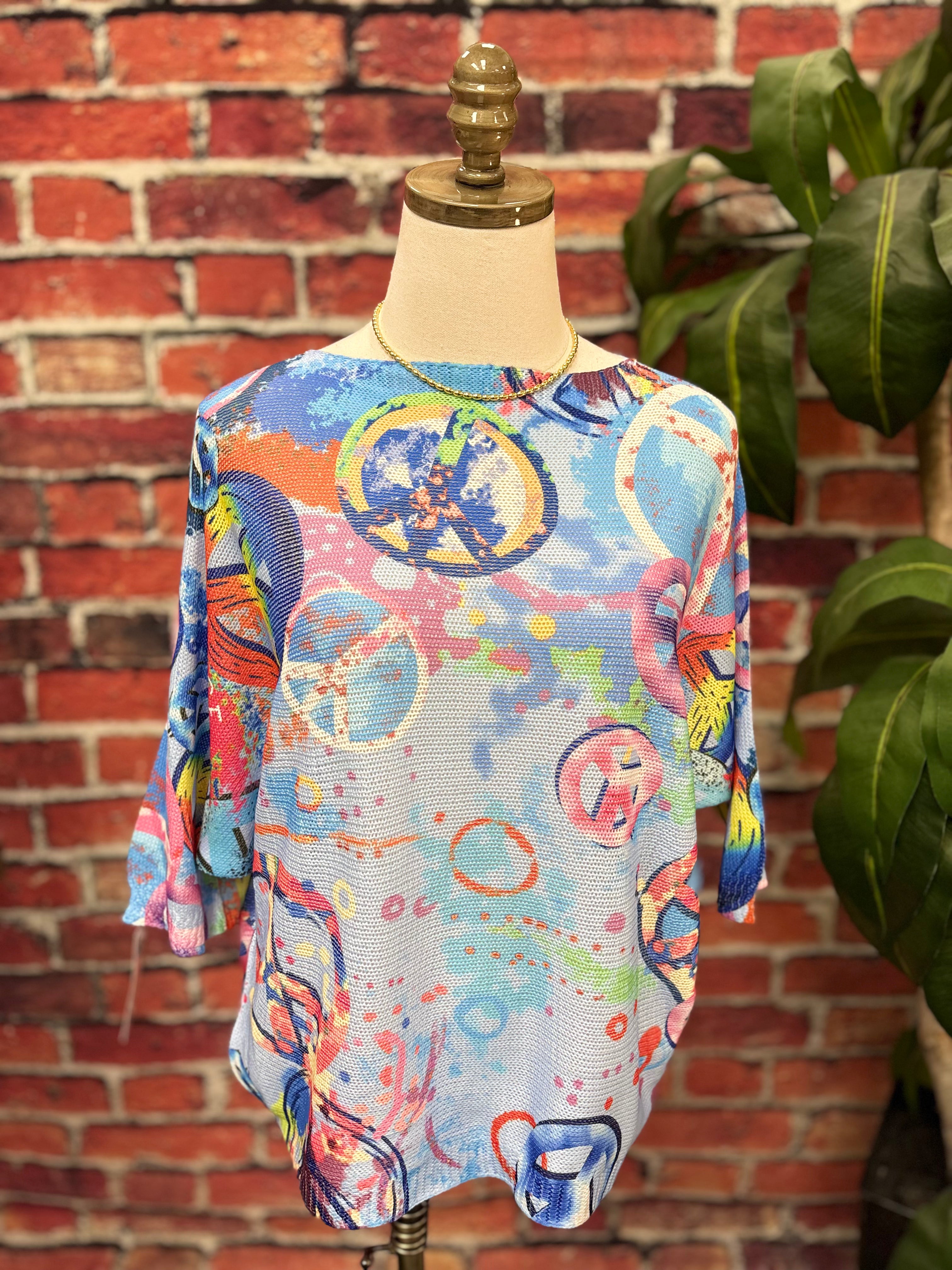 Made in Italy Artistic Lightweight Sweater