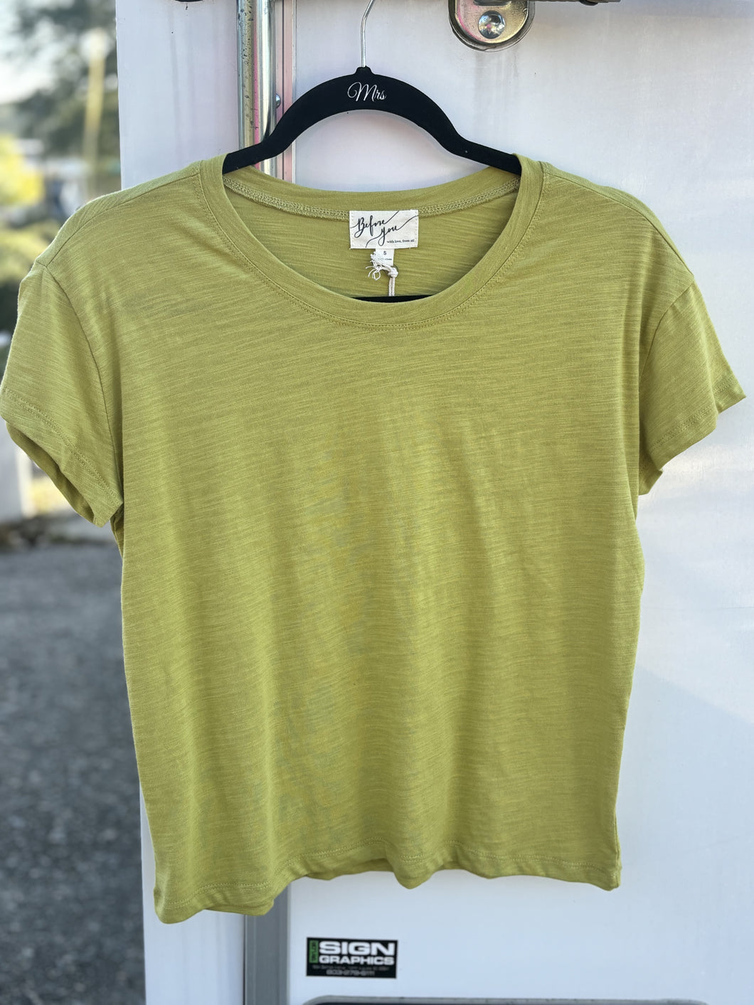 Cotton Slub Short Sleeve Top *FINAL SALE*