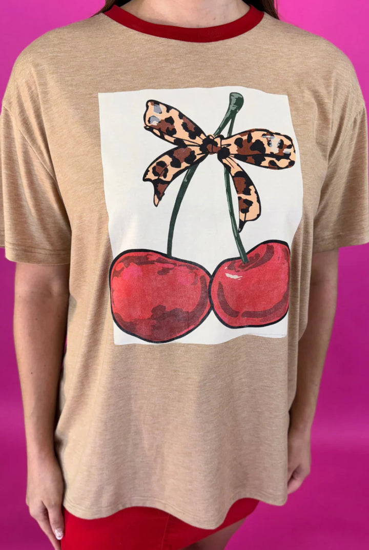 Cherry Sweet Oversized Tee**FINAL SALE*