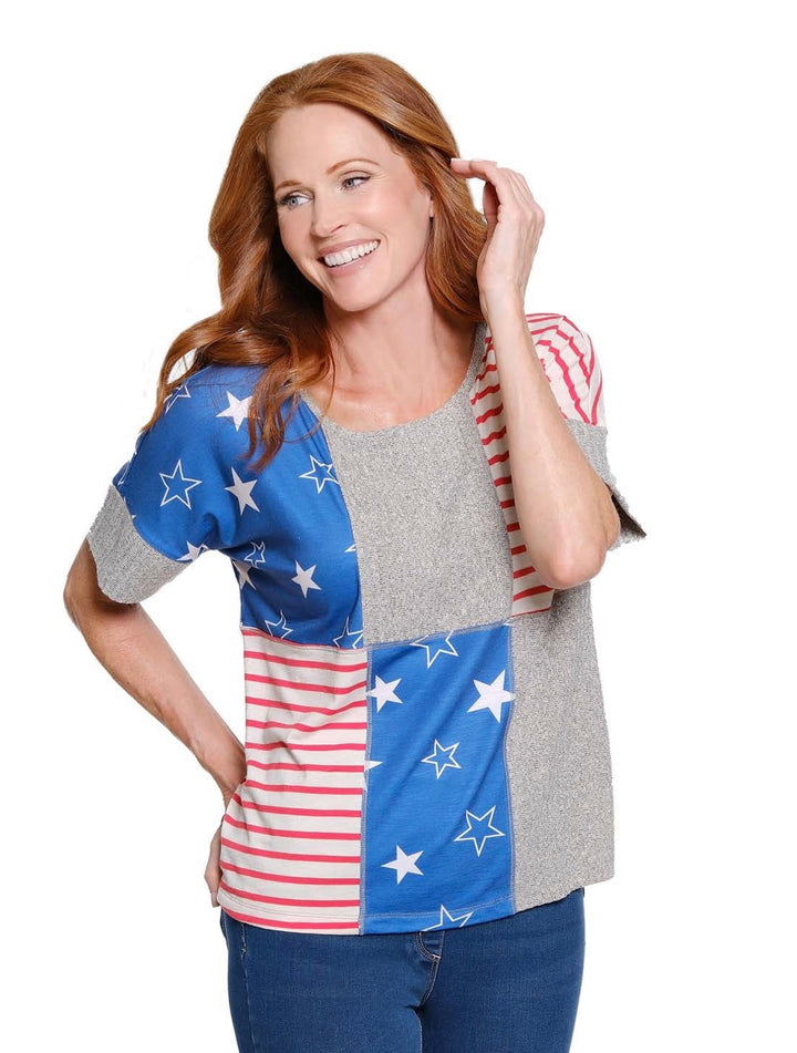 Stars, Stripes & Sunshine Top
