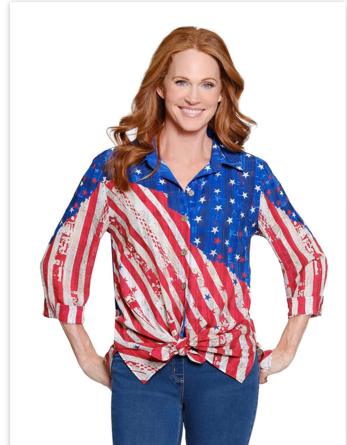 Stars & Stripes Statement Top
