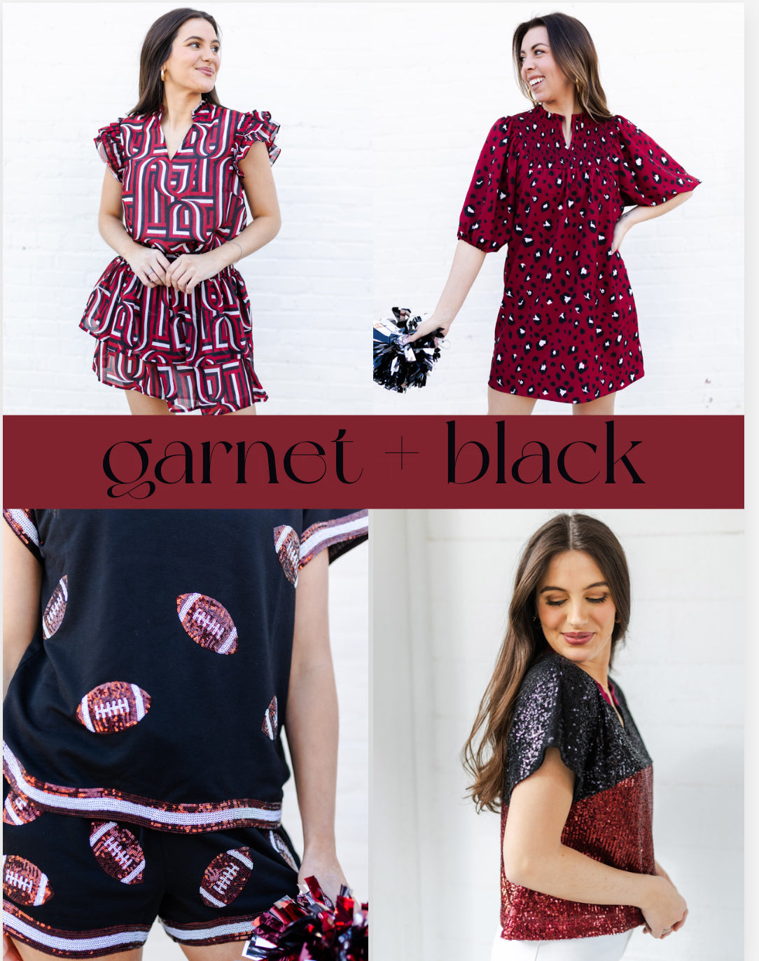 Diane Sequin Gameday Top *FINAL SALE*