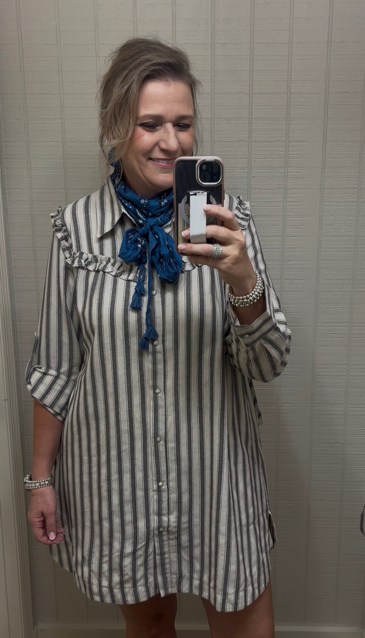 Western Stripe Giddy Up Dress
