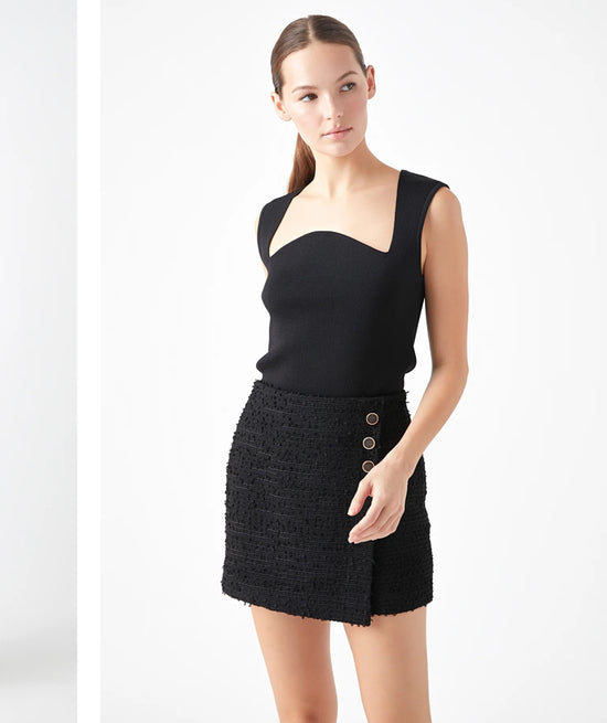 Tweed Mini Skirt