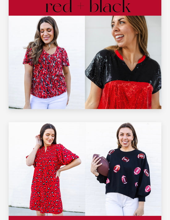 Diane Sequin Gameday Top *FINAL SALE*