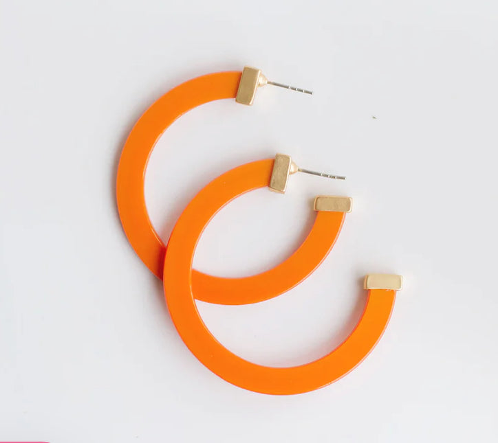 Acrylic Hoop Earrings