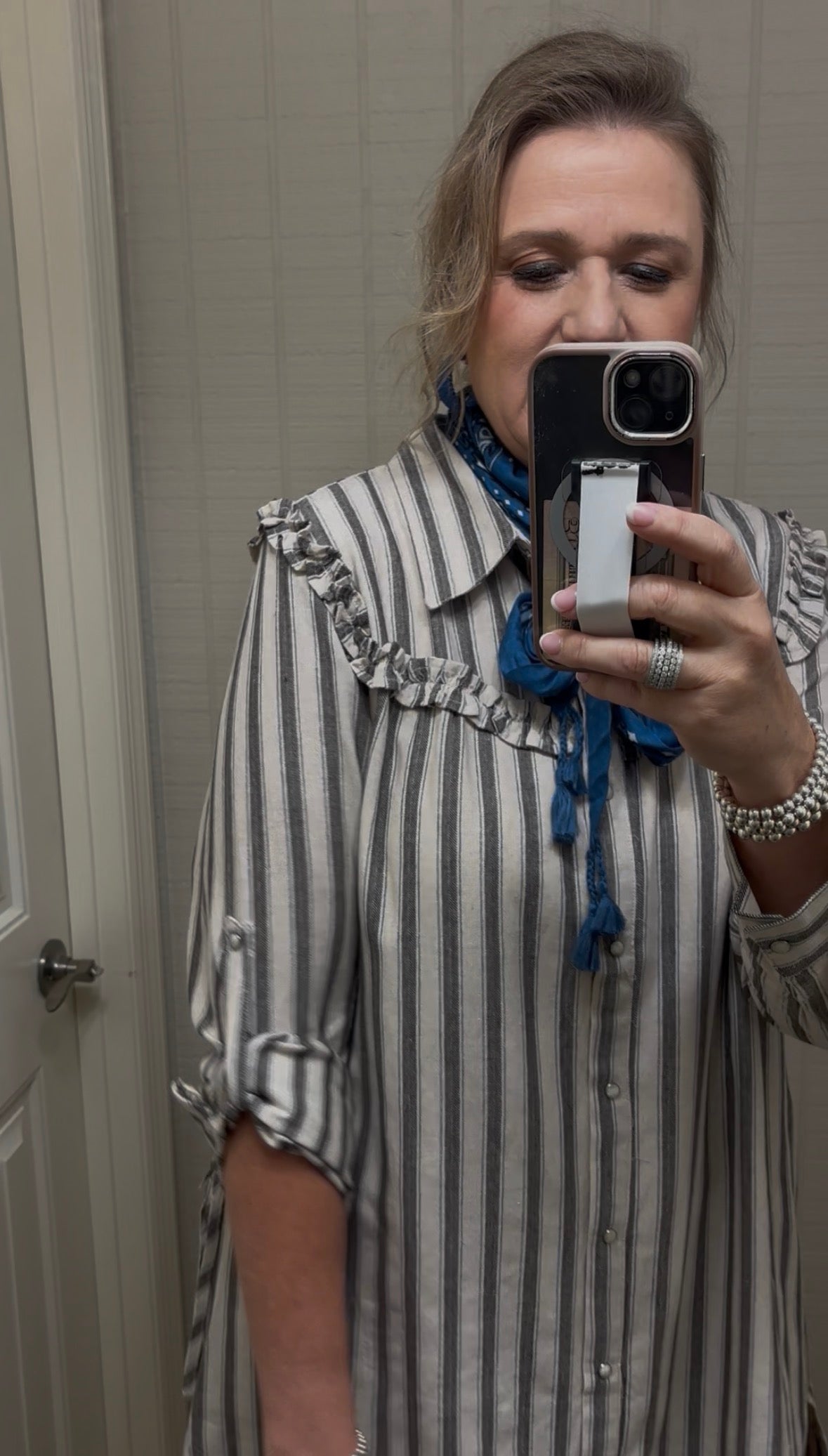 Western Stripe Giddy Up Dress