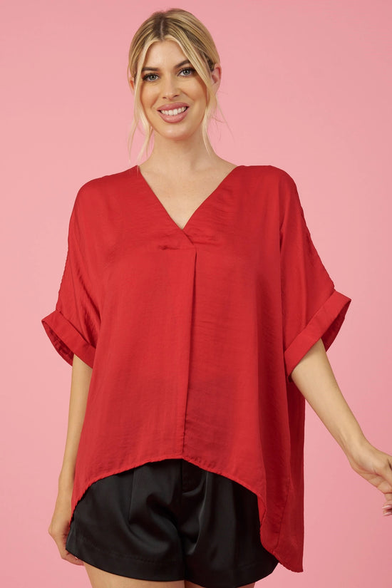 V-Neck High-Low Top *FINAL SALE*