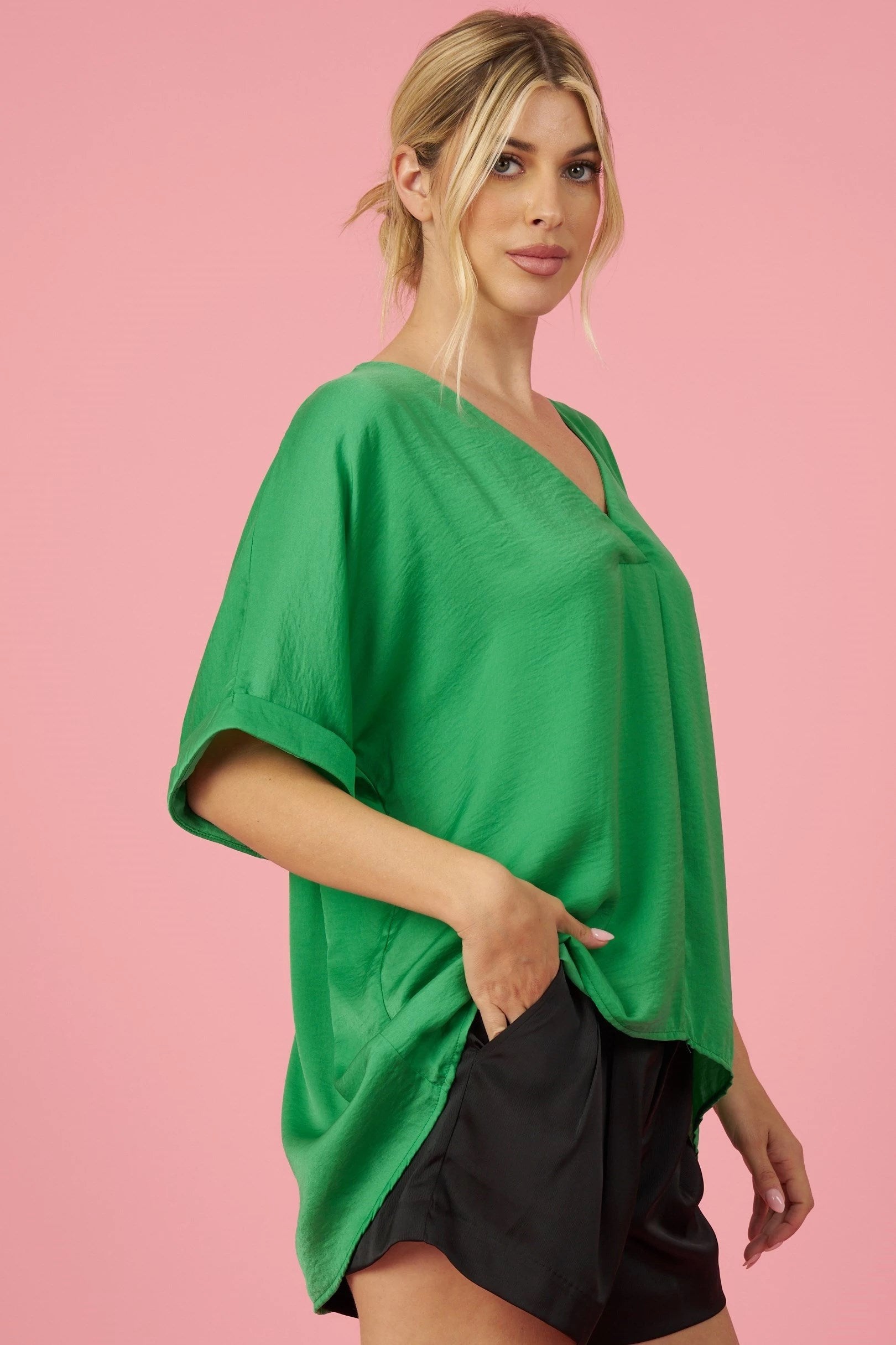 V-Neck High-Low Top *FINAL SALE*