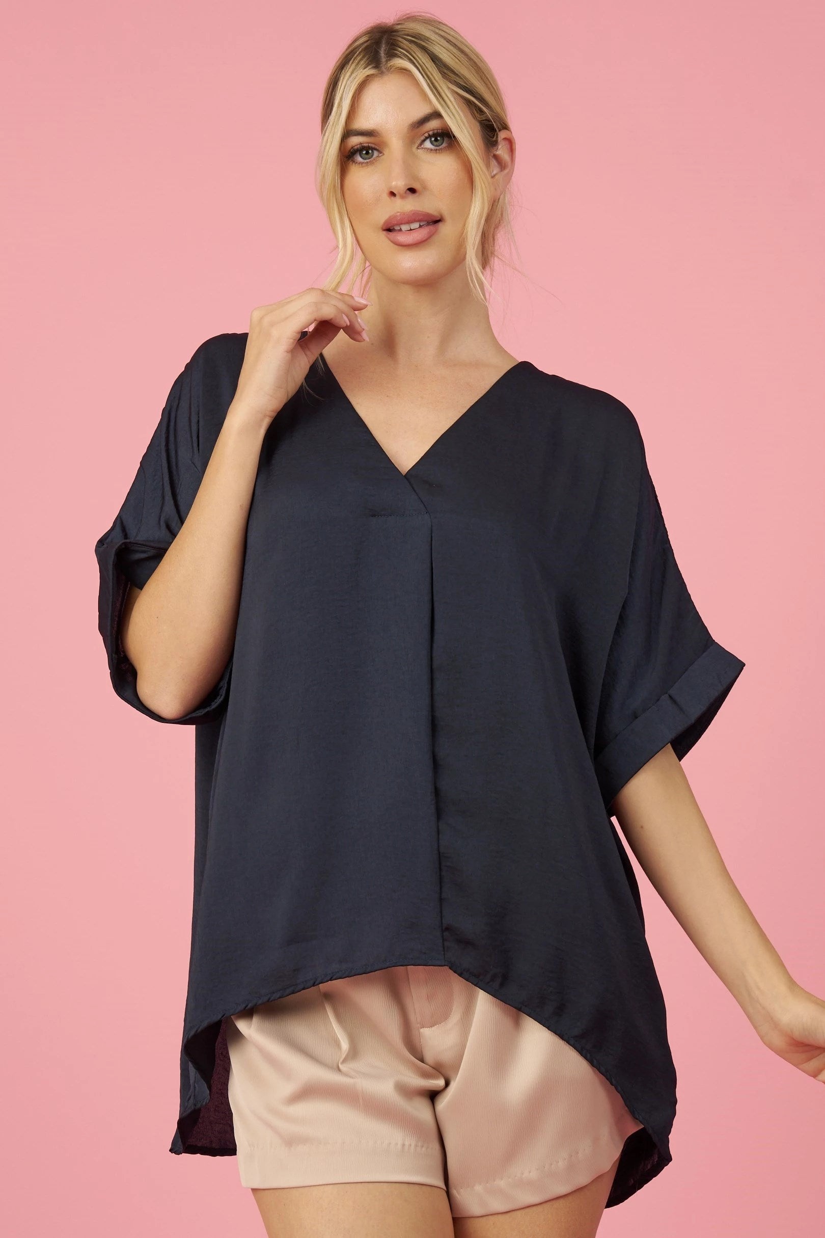 V-Neck High-Low Top *FINAL SALE*