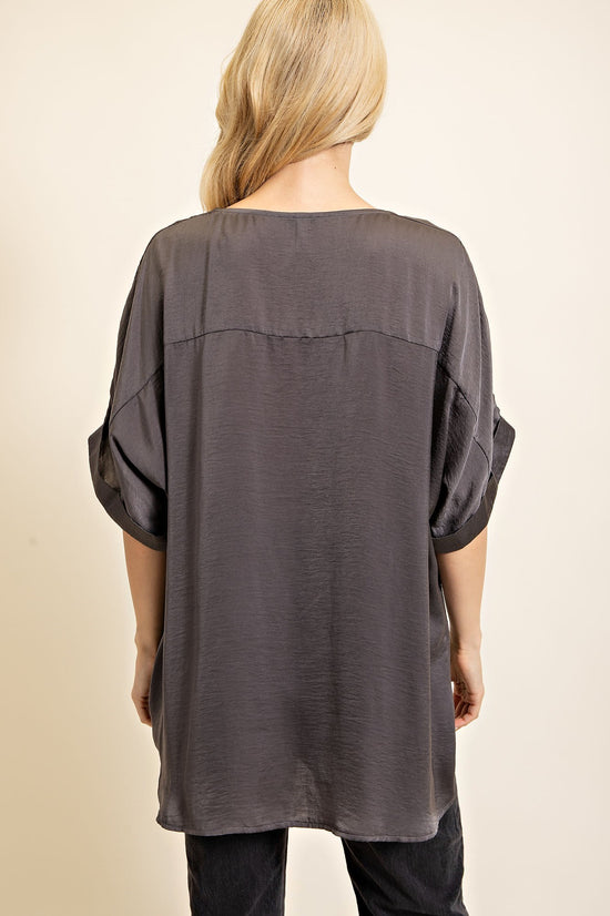 V-Neck High-Low Top *FINAL SALE*