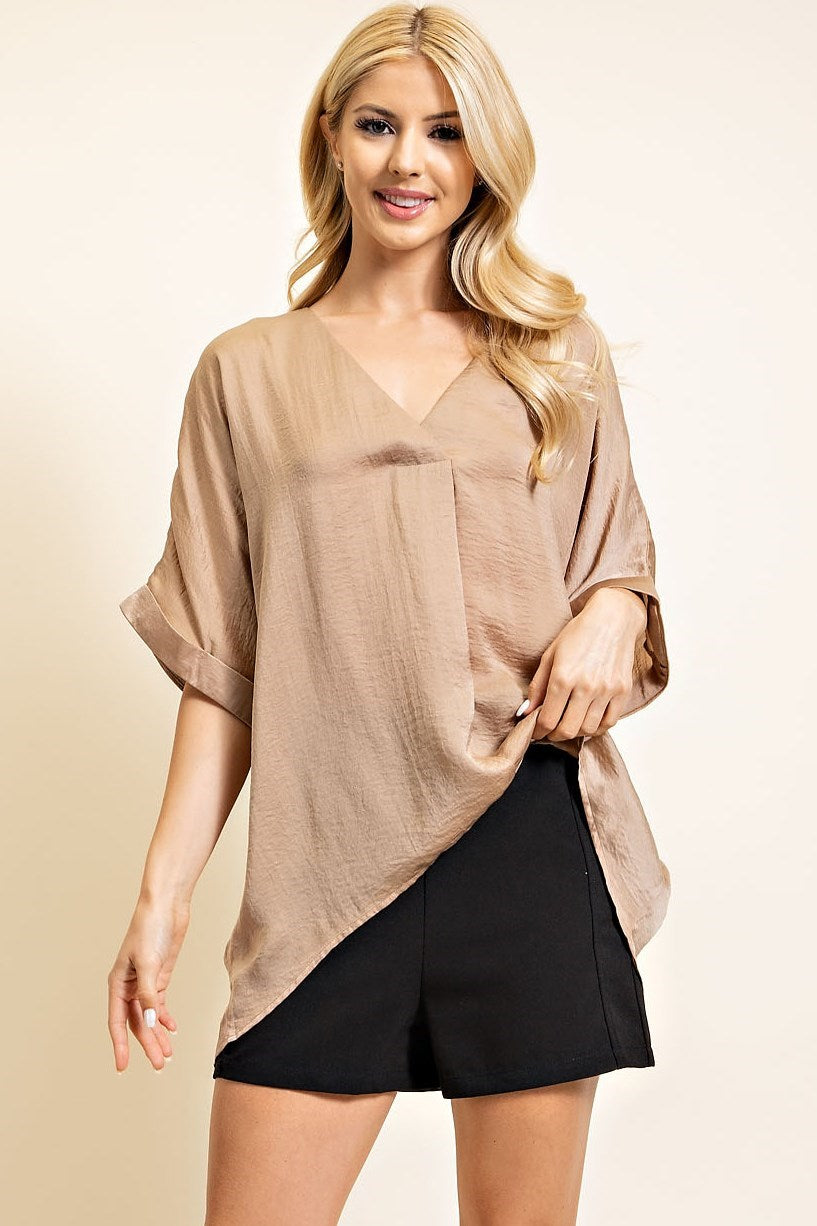 V-Neck High-Low Top *FINAL SALE*