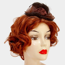 Load image into Gallery viewer, Petite Flower Mesh Bow Hat Fascinator *FINAL SALE*
