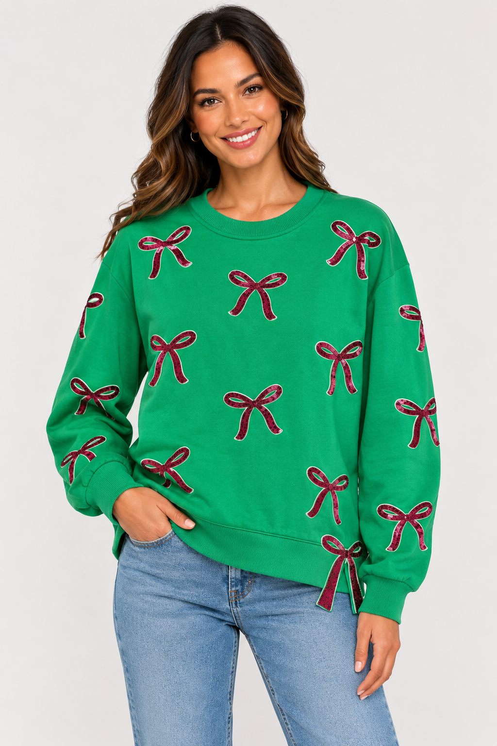 Lakelyn Bow Sweatshirt