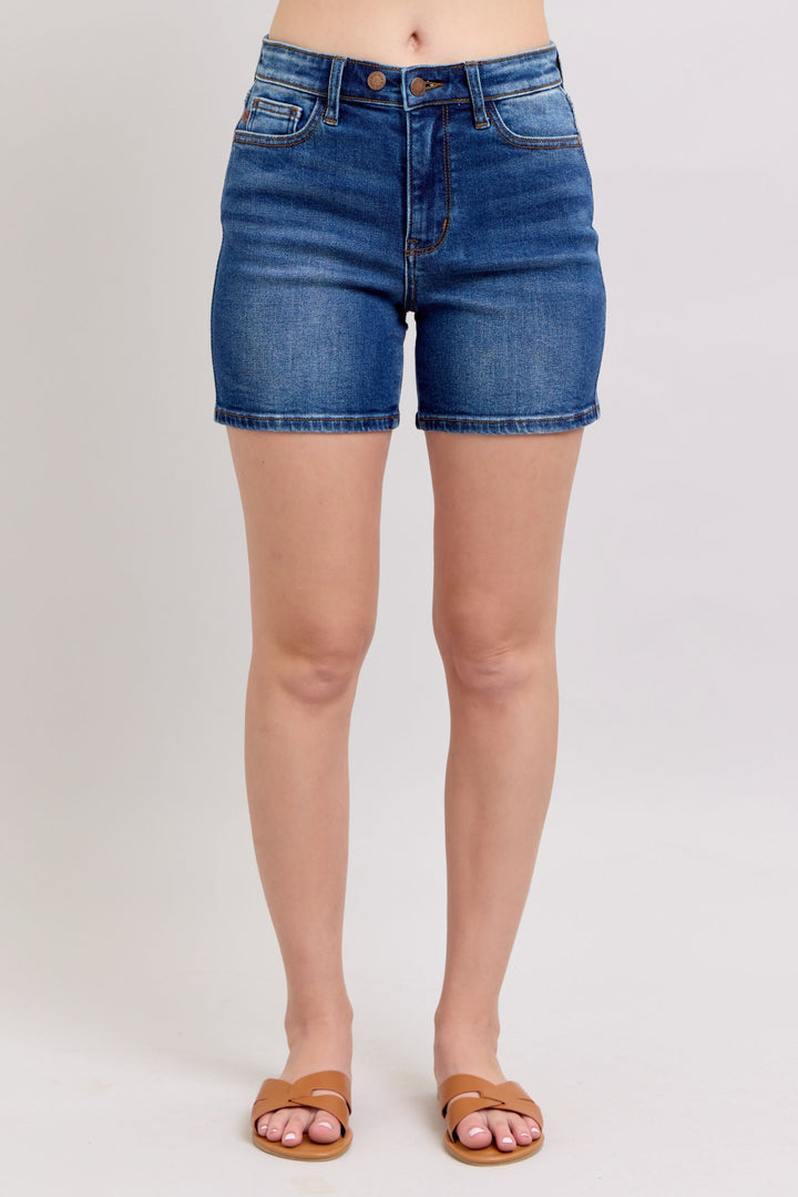 Judy Blue 2 Button Mid Length Dad Shorts *FINAL SALE*