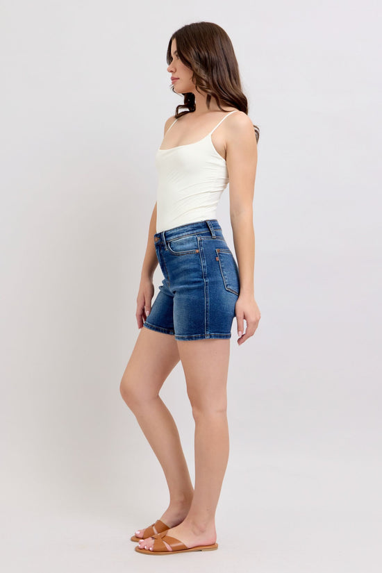 Judy Blue 2 Button Mid Length Dad Shorts *FINAL SALE*