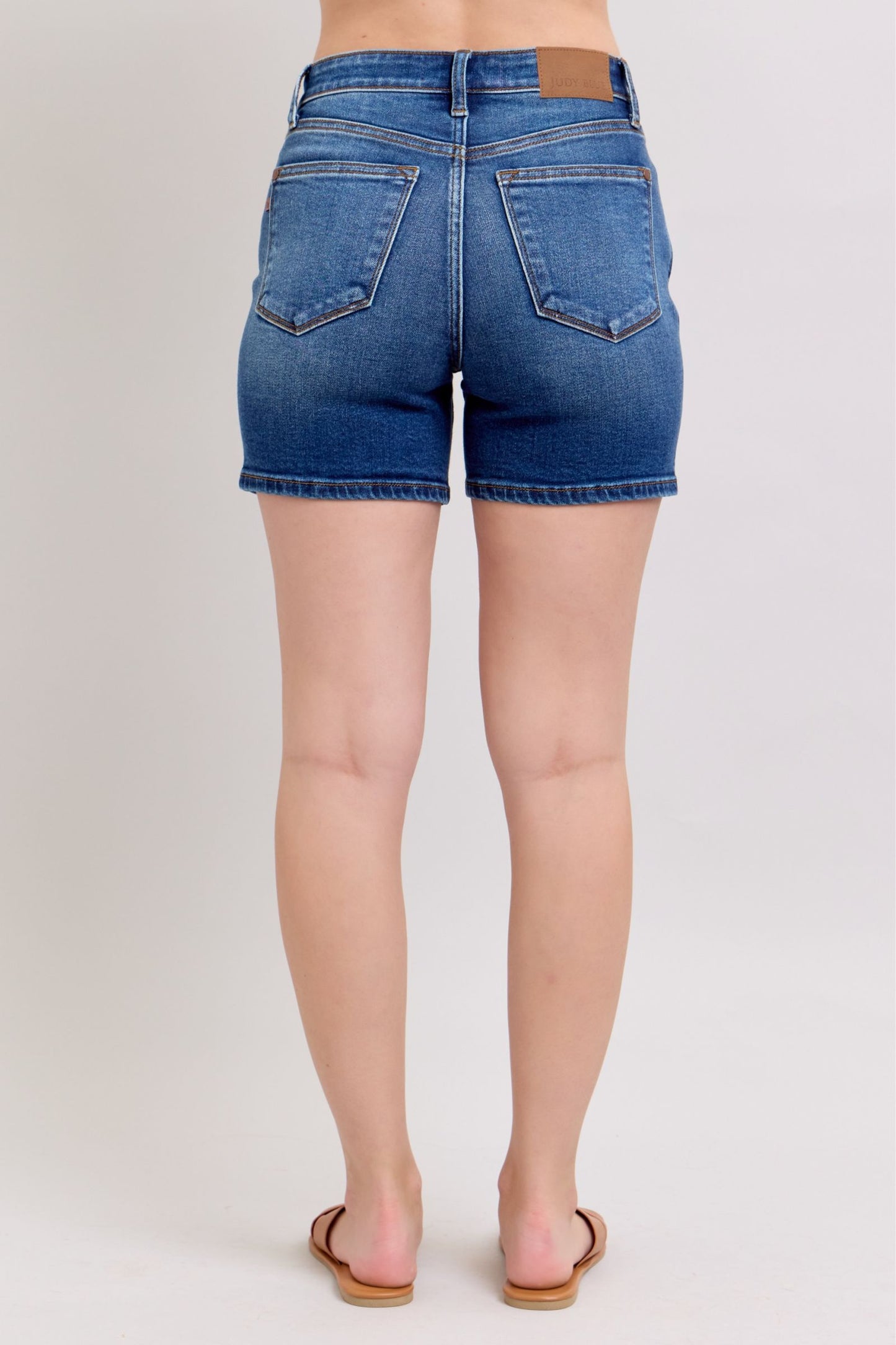 Judy Blue 2 Button Mid Length Dad Shorts *FINAL SALE*