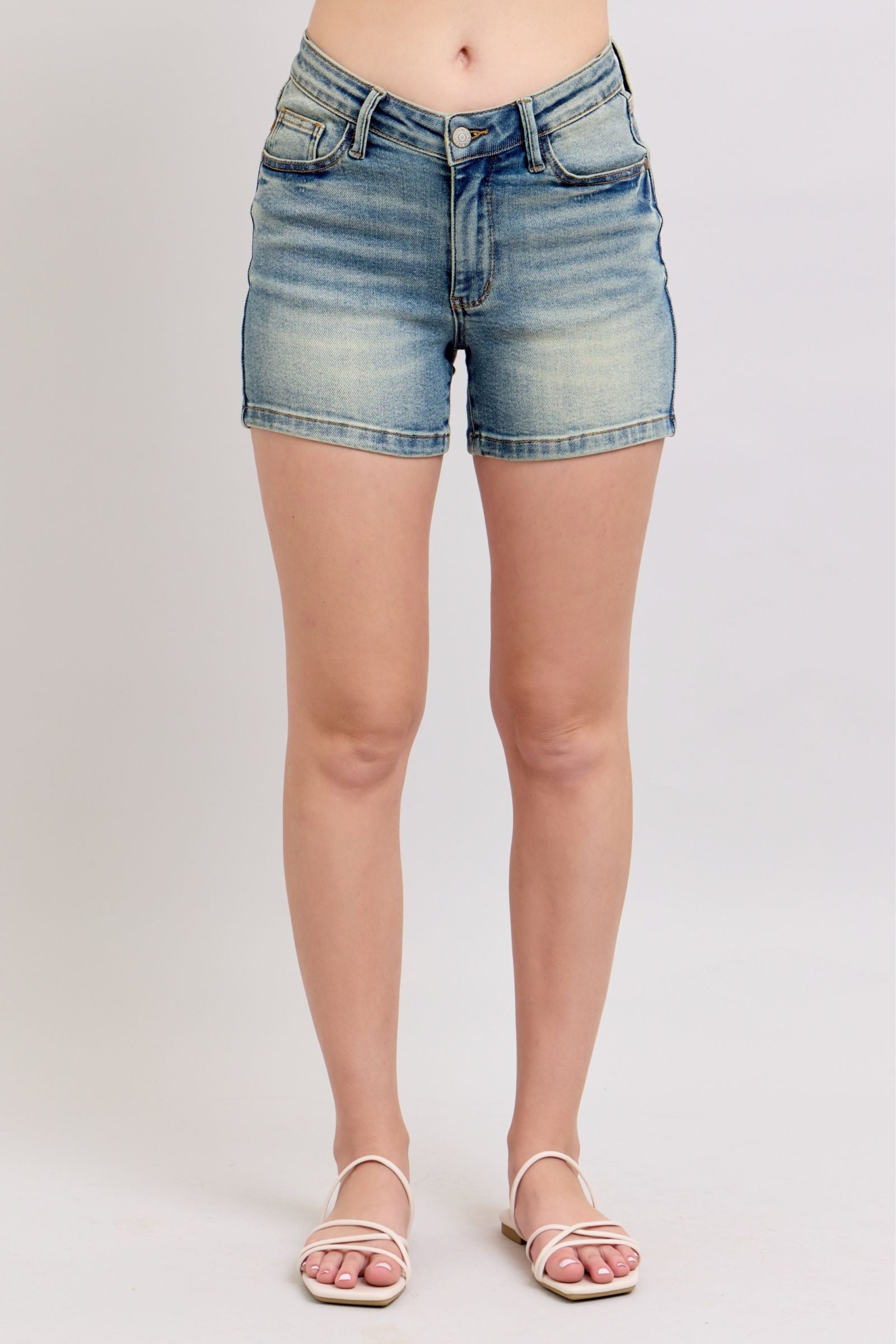 Judy Blue V-Front Vintage Wash Shorts *FINAL SALE*