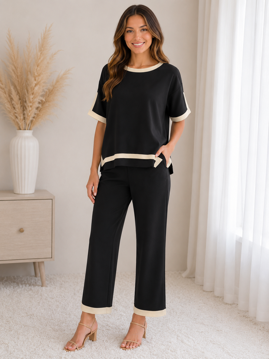 Kaya Crepe Knit Set