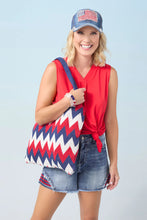 Load image into Gallery viewer, Stars And Stripes Shopper Tote
