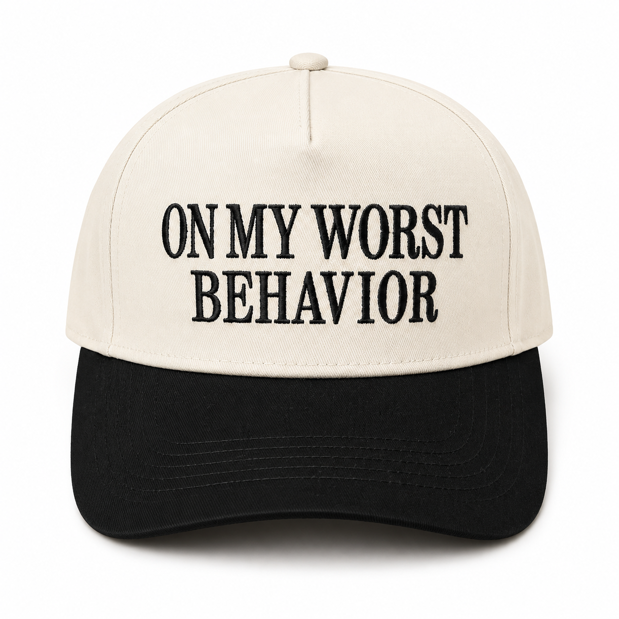 On My Worst Behavior Trucker Hat