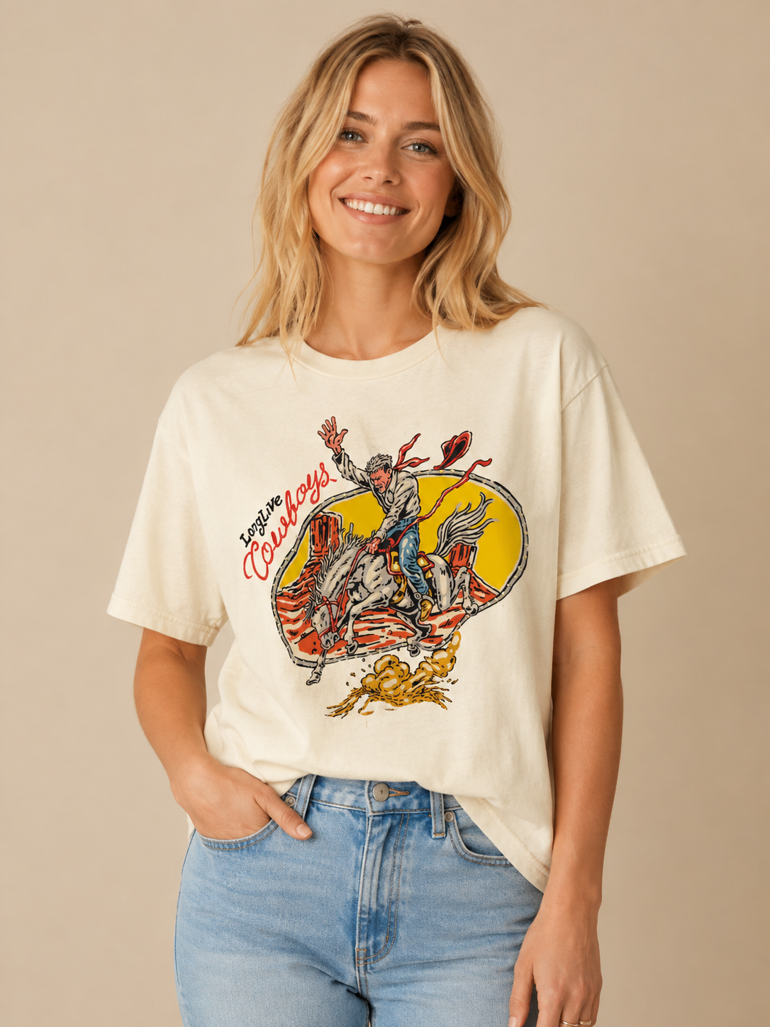 Long Live Cowboys Bedazzled Tee