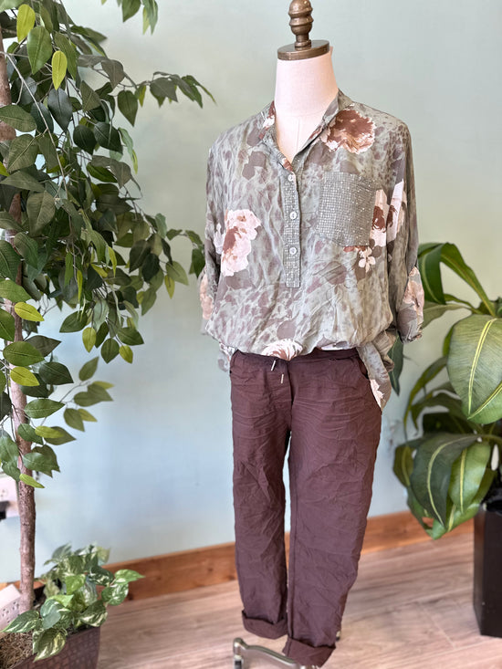 Sequin Pocket Top