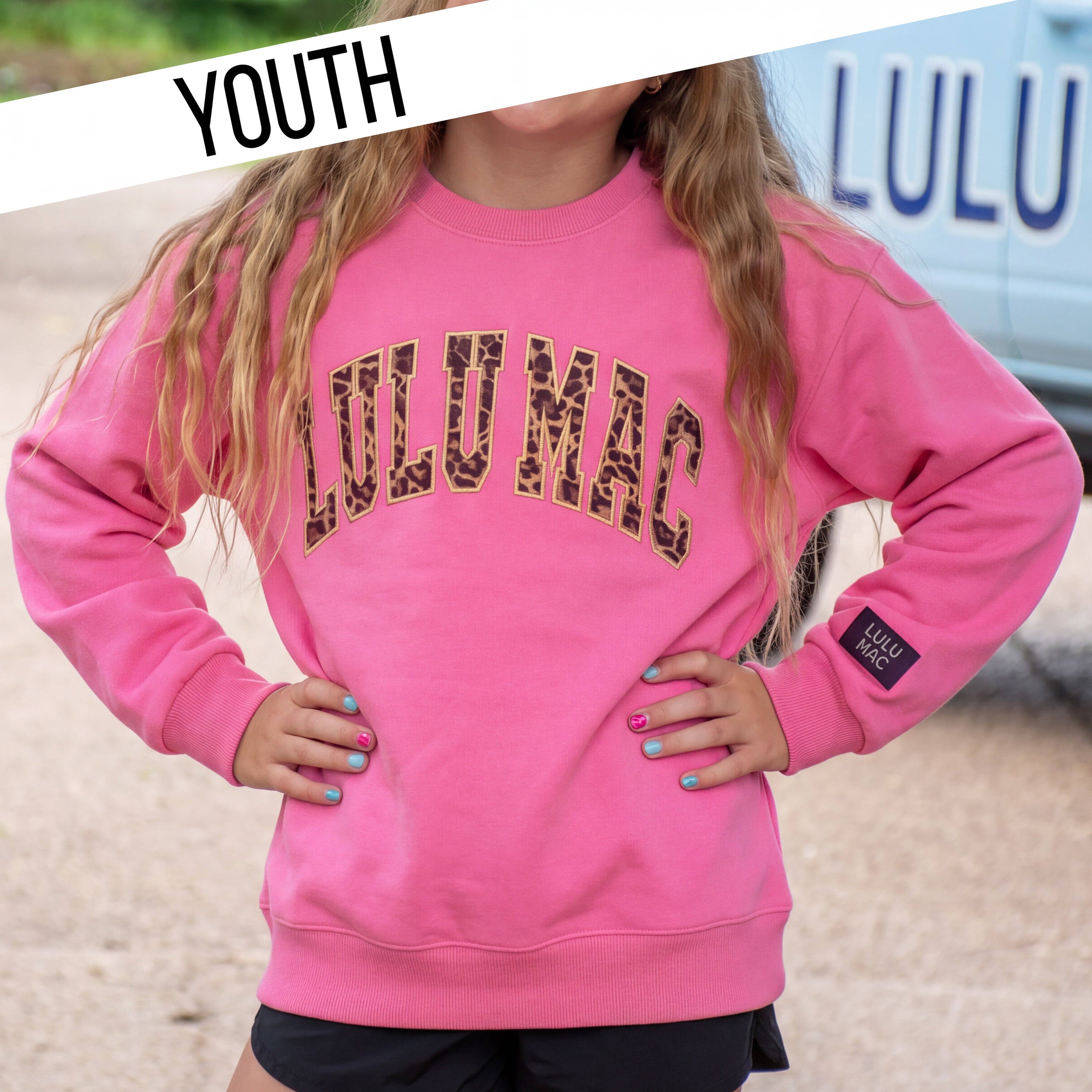 Kids Lulu Mac Long Sleeve Crew Neck