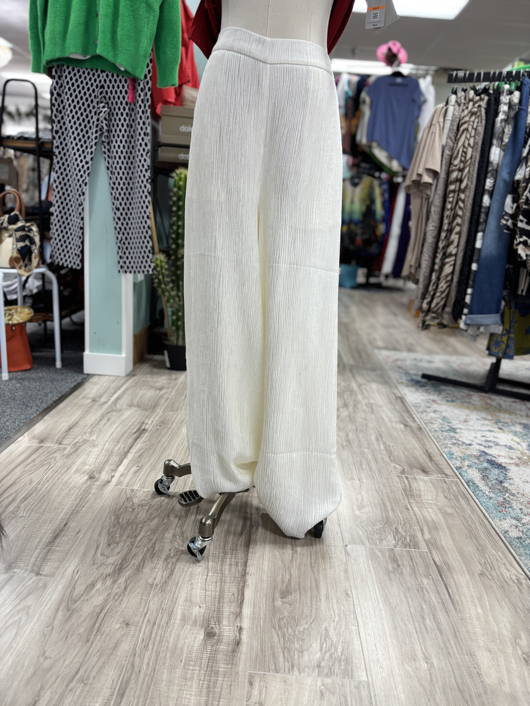 Crinkle Wide Leg Pant