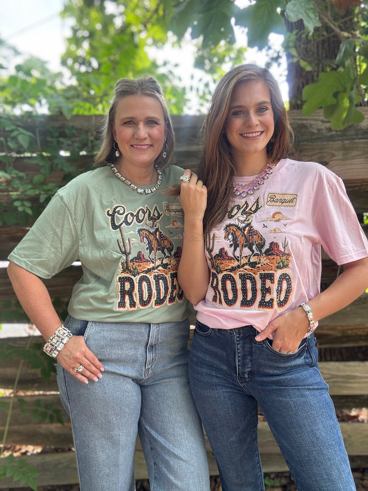 Coors Banquet Rodeo Rhinestone Tee