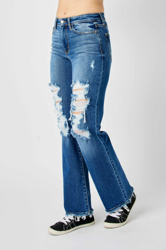 Judy Blue Mid Ride Dad Jean