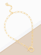 Load image into Gallery viewer, Horseshoe Charm Collar Link Necklace
