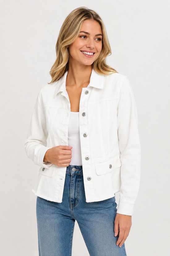 Peplum Denim Jacket *FINAL SALE*
