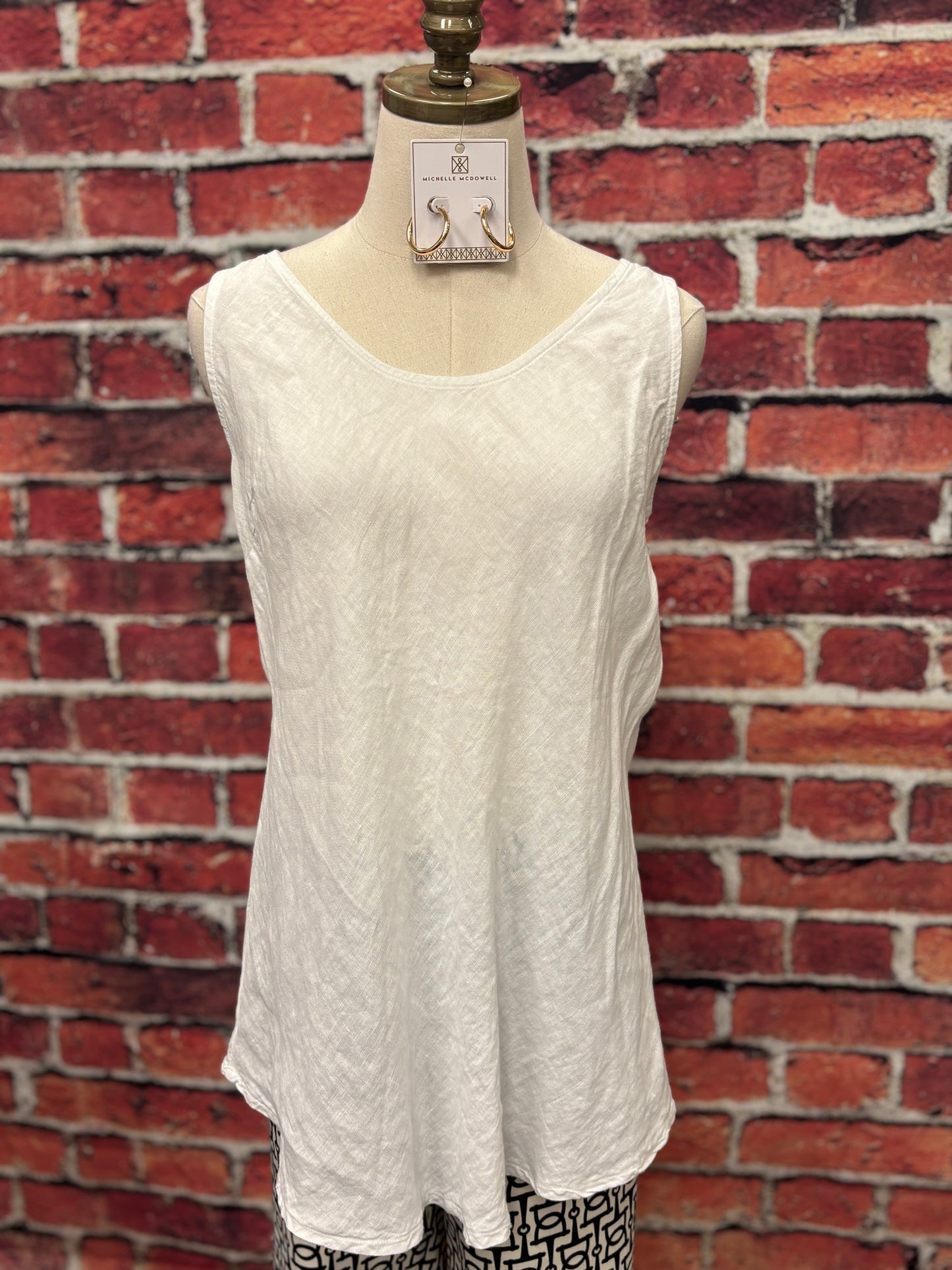 Essential Linen Blend Swing Tank
