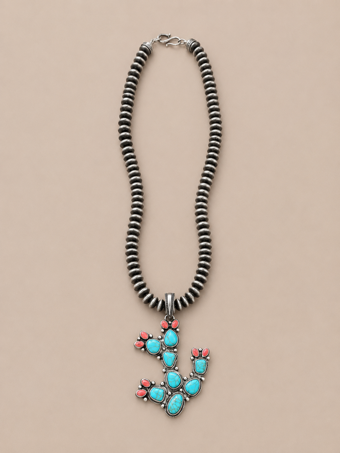 Pewter Beaded Necklace