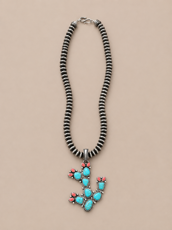Pewter Beaded Necklace