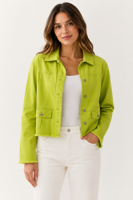 Peplum Denim Jacket