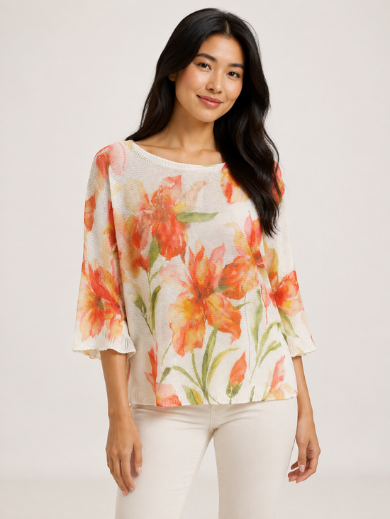 Made in Italy Artistic Lightweight Sweater