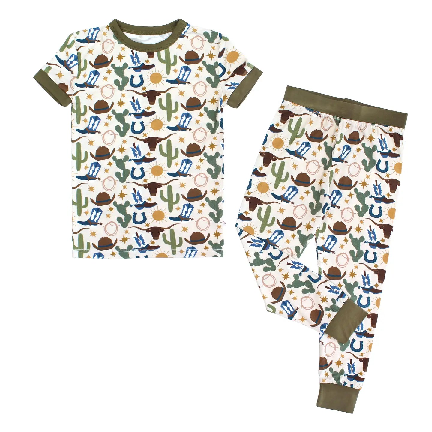 Long Sleeve Kids Pajama Pants Set