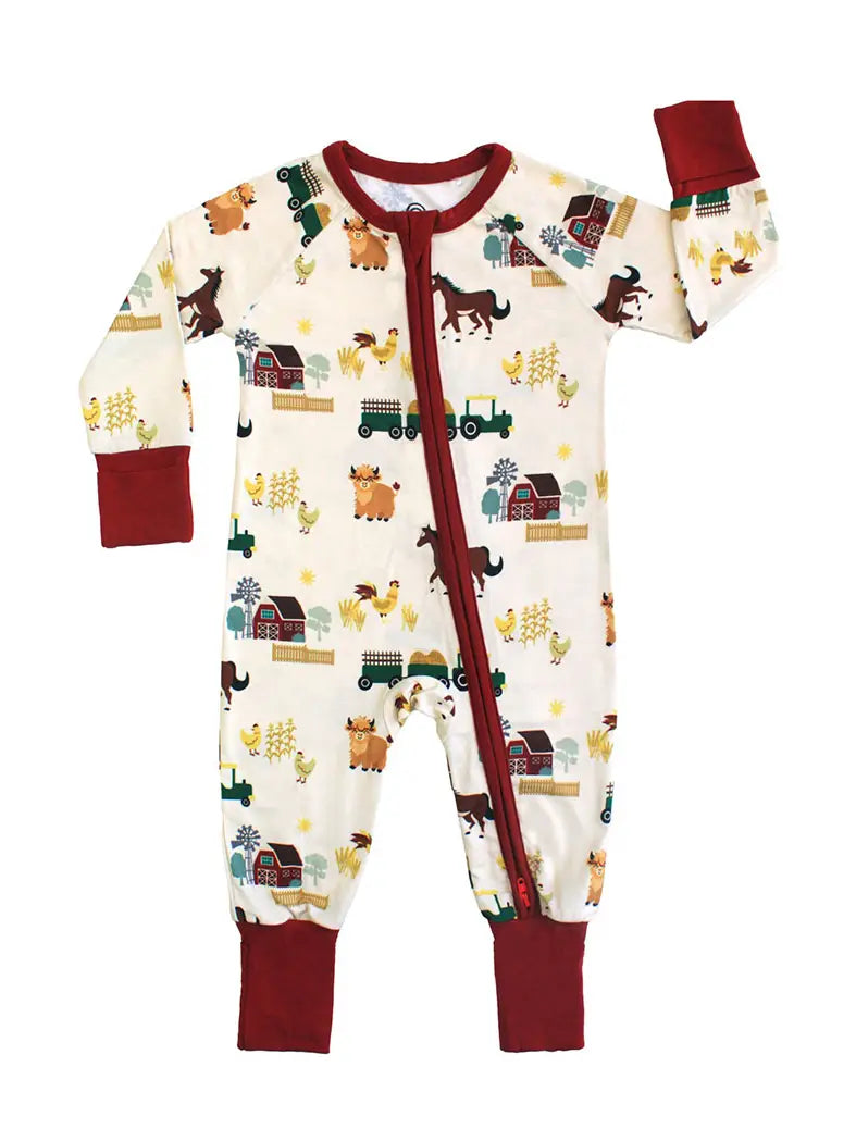 Pajama Convertible Footie Romper